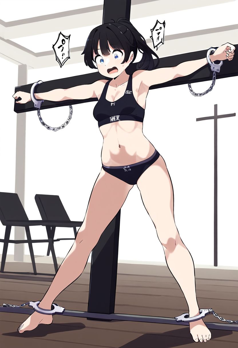 サンプル画像2:AI少女拘束絵巻2巻(眠らずの書庫) [d_379631]