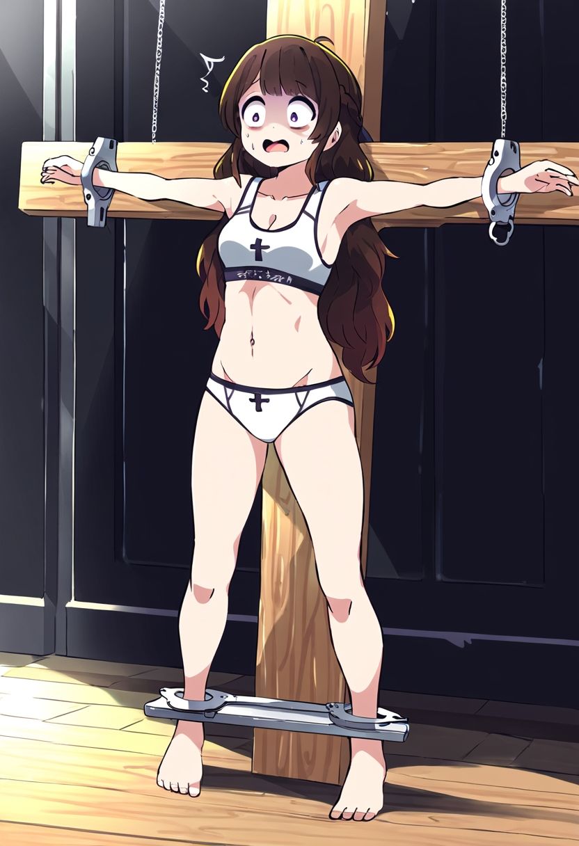 サンプル画像3:AI少女拘束絵巻2巻(眠らずの書庫) [d_379631]