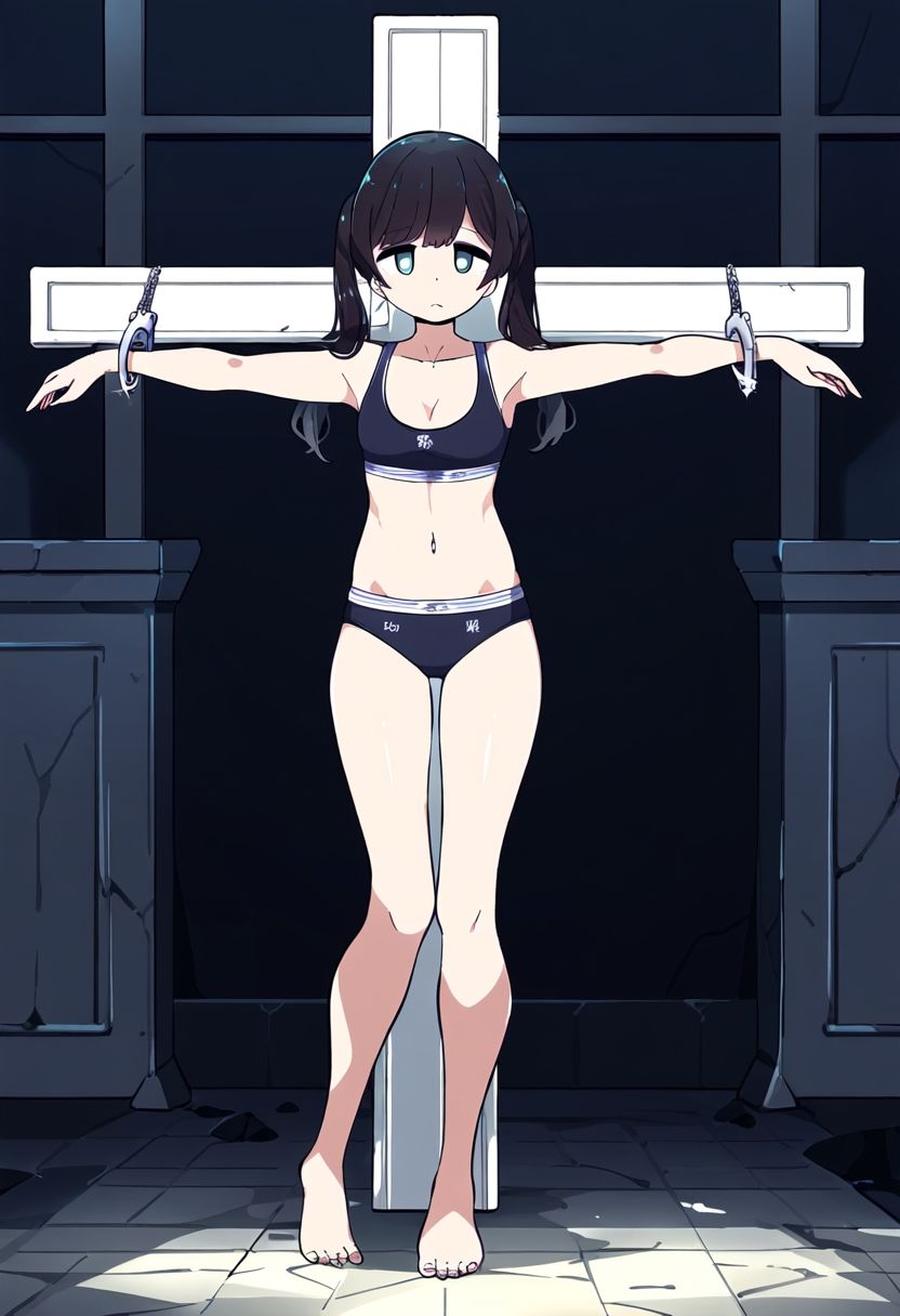 サンプル画像4:AI少女拘束絵巻2巻(眠らずの書庫) [d_379631]