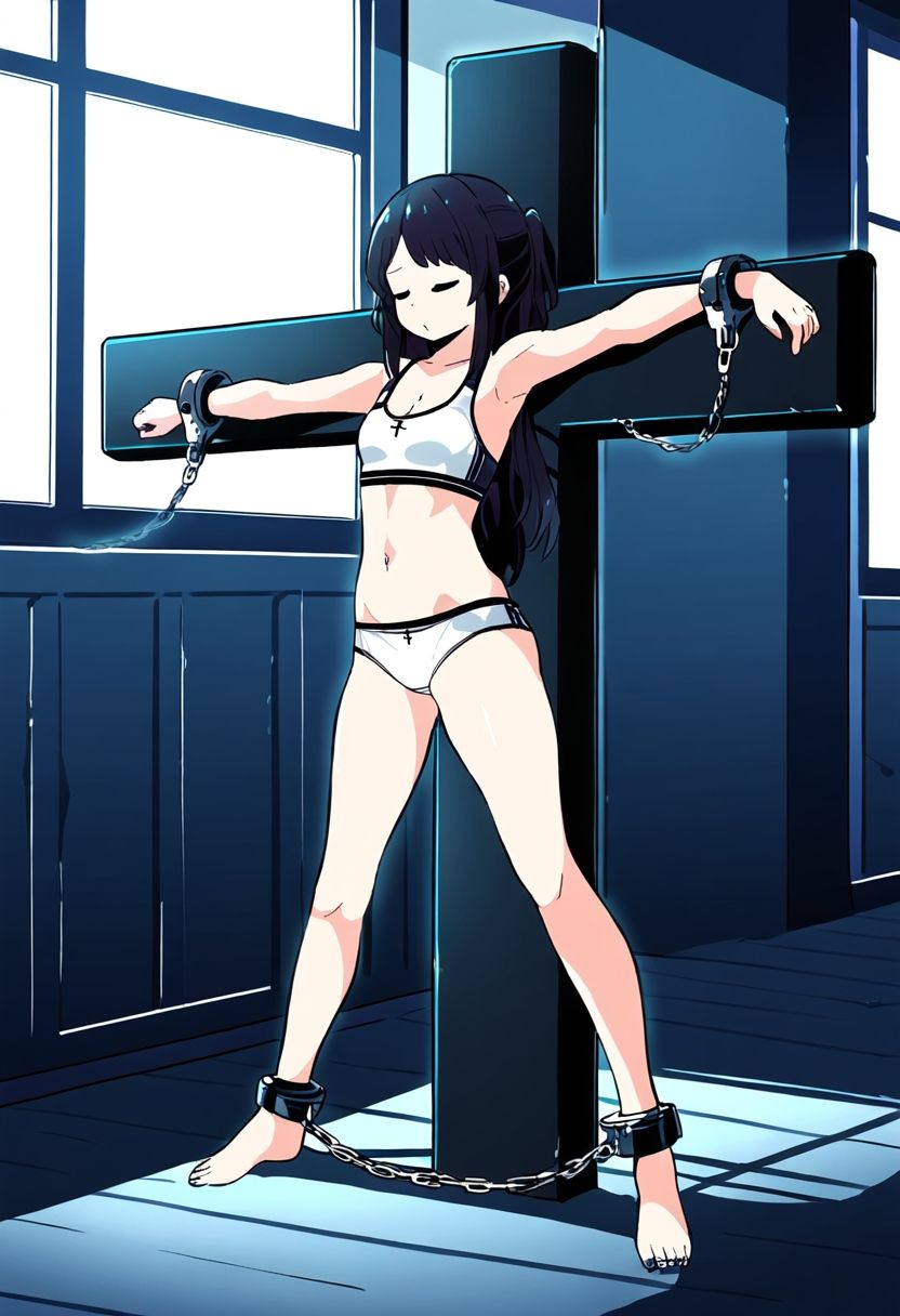 サンプル画像6:AI少女拘束絵巻2巻(眠らずの書庫) [d_379631]