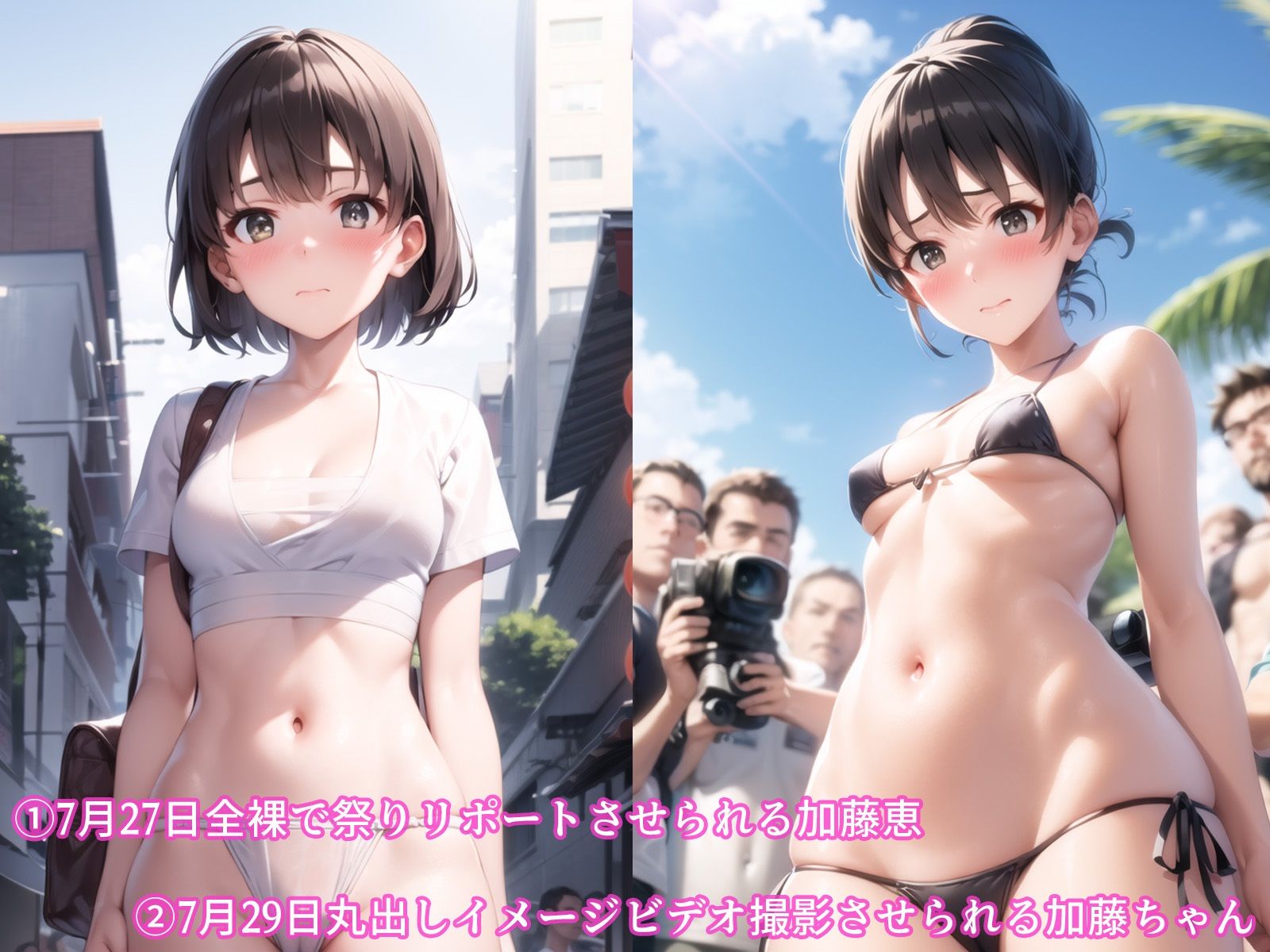 サンプル画像1:2023年7〜9月、冴え〇ノ加〇恵羞恥まとめ(羞恥露出研究所) [d_379772]