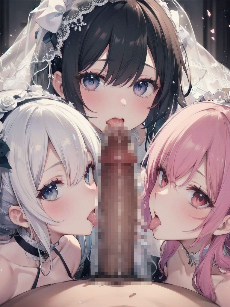 サンプル画像5:巨乳花嫁とハーレムエッチ(Shotgun Bride) [d_379791]