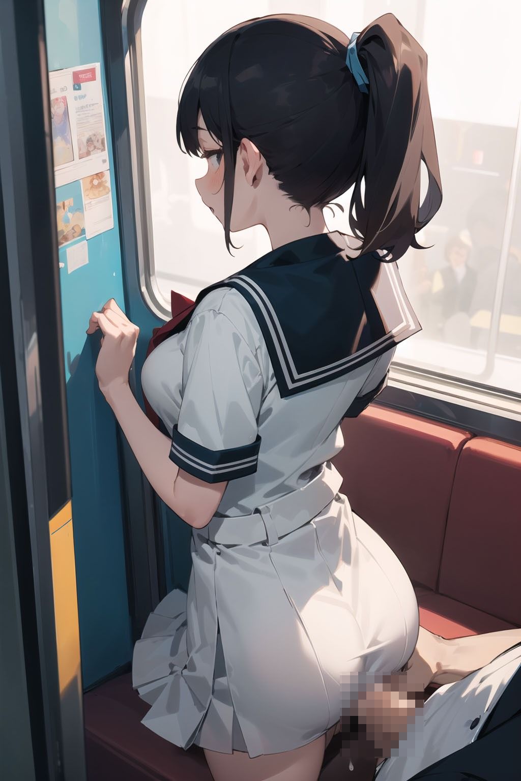 サンプル画像5:痴●が多いと噂の通学電車(BOX-D) [d_379823]