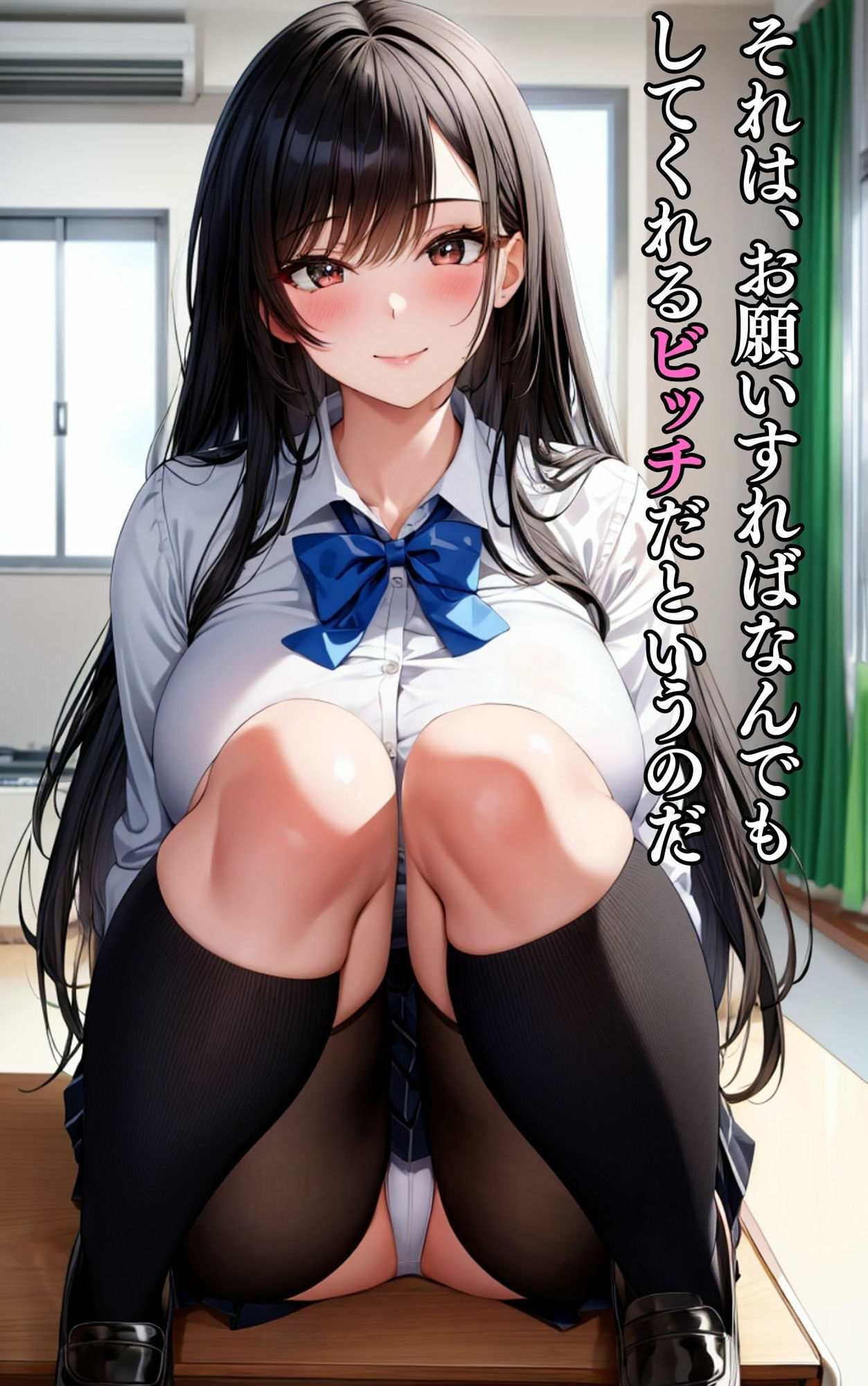 サンプル画像3:まじめだと思っていた幼馴染は頼めばなんでもしてくれるビッチだった！(HN研究所) [d_379914]