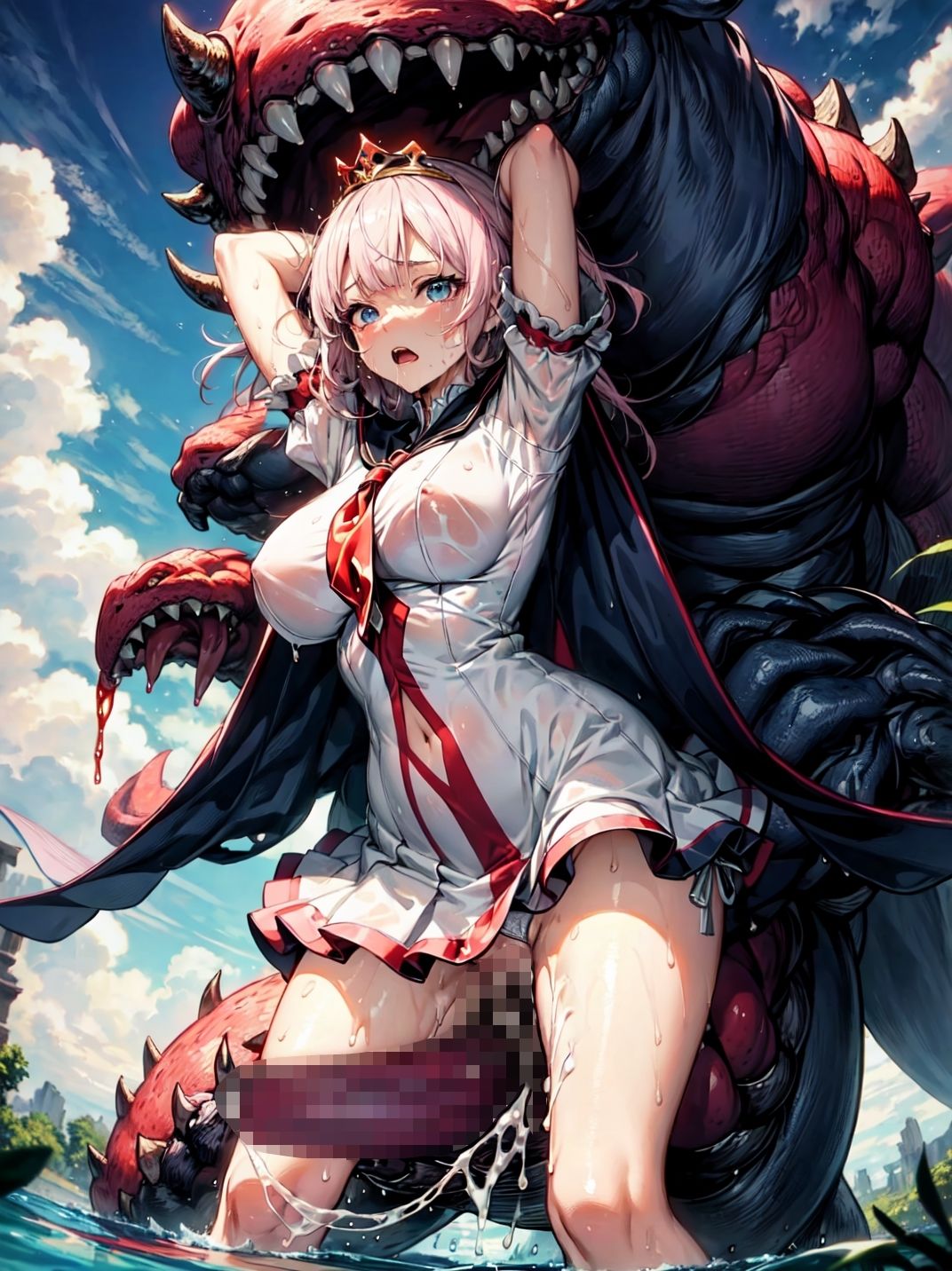 サンプル画像2:魔物と化した父に犯●れた亡国の姫(studio1111) [d_379946]