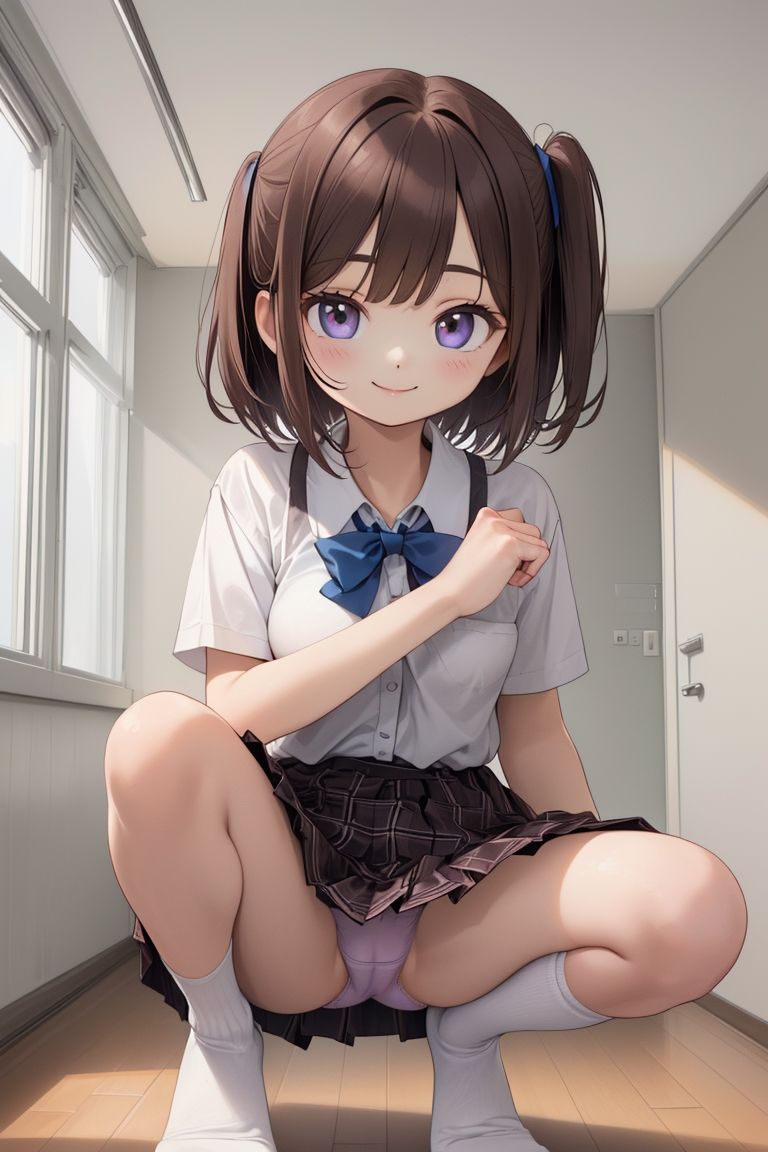 サンプル画像4:座りパンチラ(AI Fairy) [d_379976]