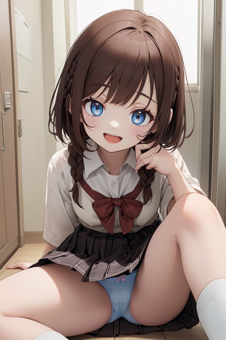 サンプル画像5:座りパンチラ(AI Fairy) [d_379976]