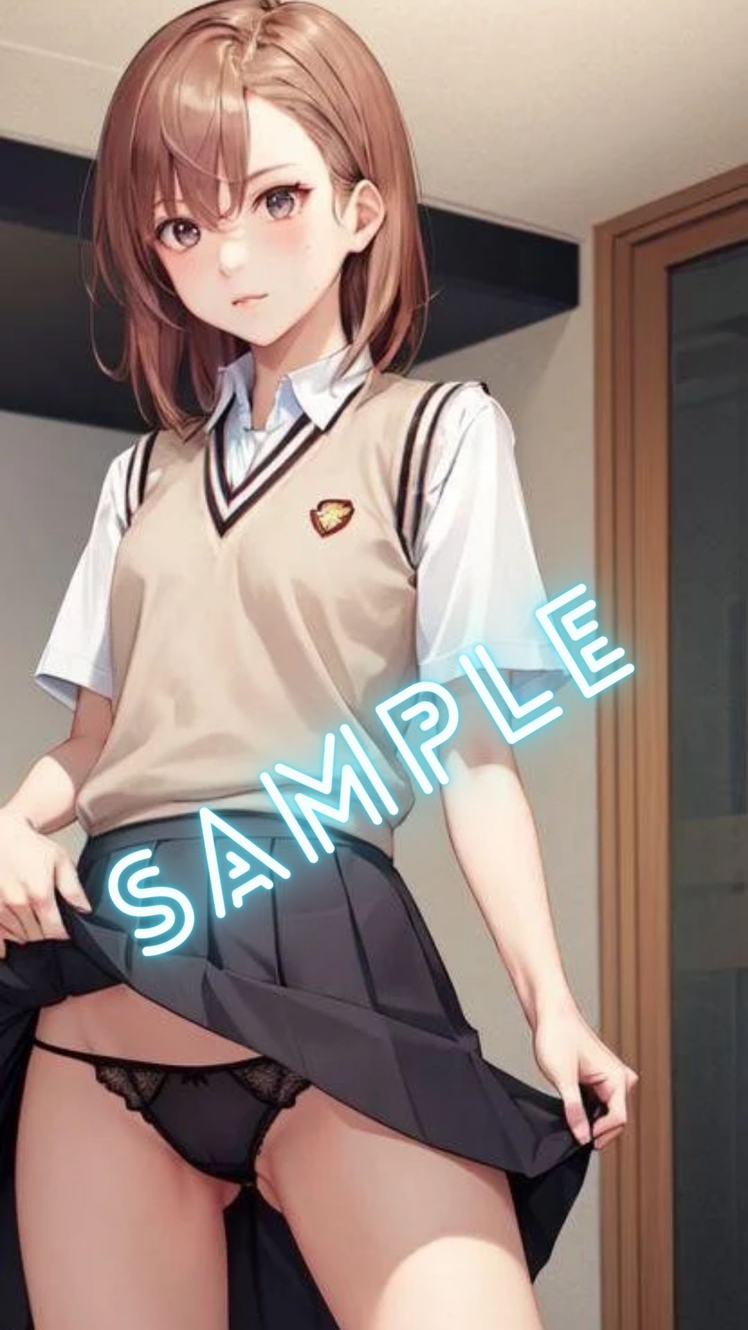 サンプル画像2:とある科学の超◯磁砲 御坂◯琴 画像集(パンティー旅情) [d_380052]