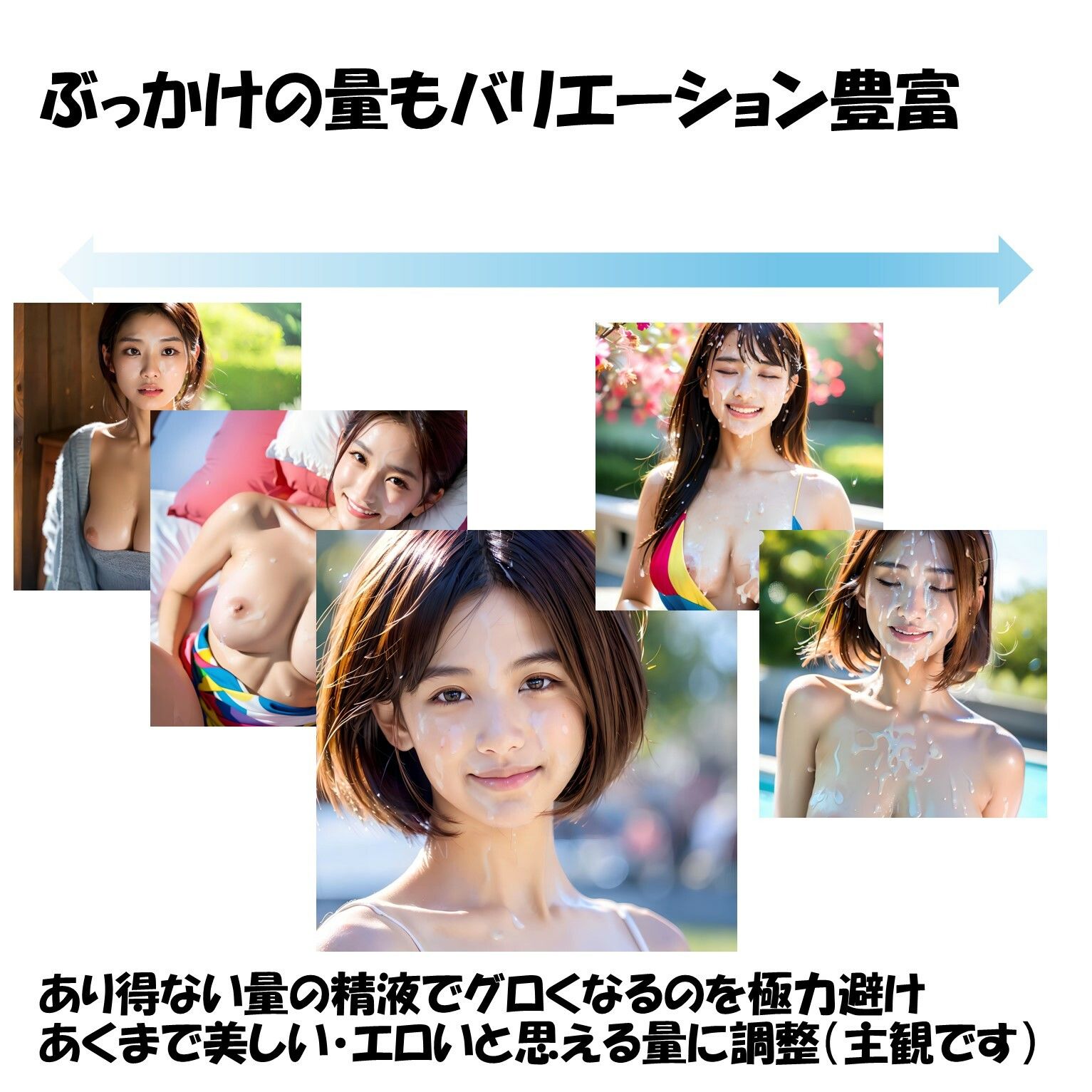 サンプル画像2:ぶっかけ ビフォーアフター(ももちっち) [d_380155]