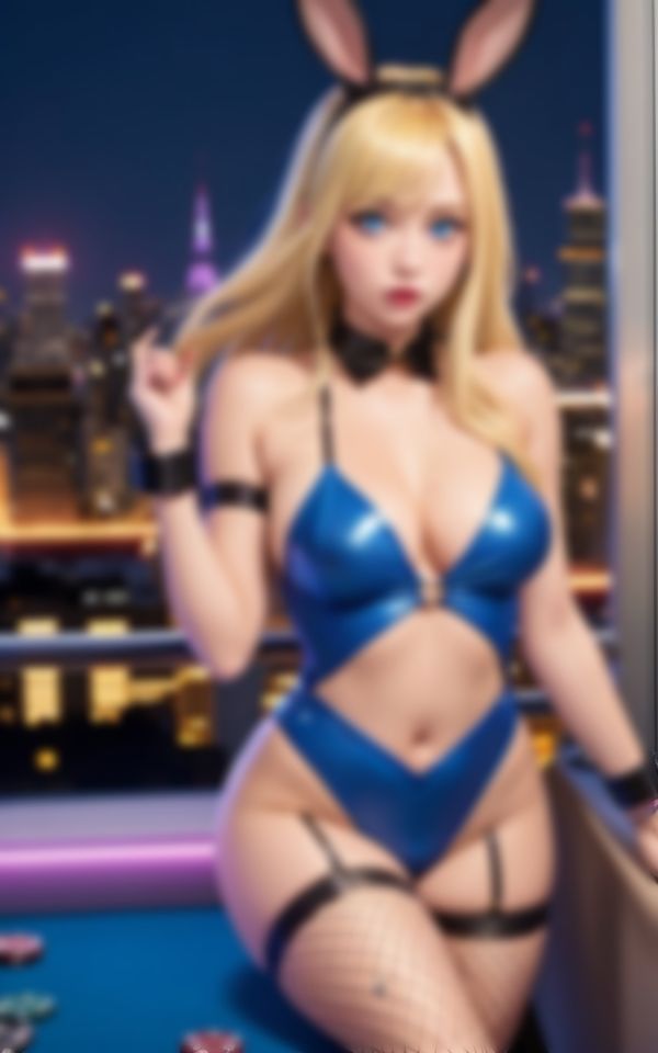 サンプル画像2:新しく雇った外国人の金髪カジノバニーちゃんはとっても淫乱で…。(おやすみバニー) [d_380175]