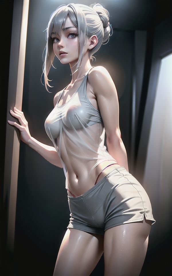 サンプル画像1:クールな美少女に誘われて…私と○○〇しませんか？(伝説のAI企画) [d_380222]