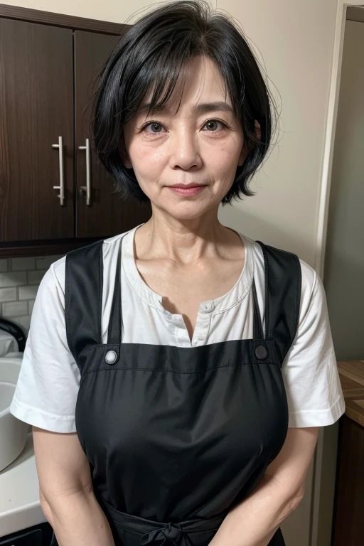 サンプル画像3:エプロン姿の熟女(色気の垂れ流し) [d_380415]