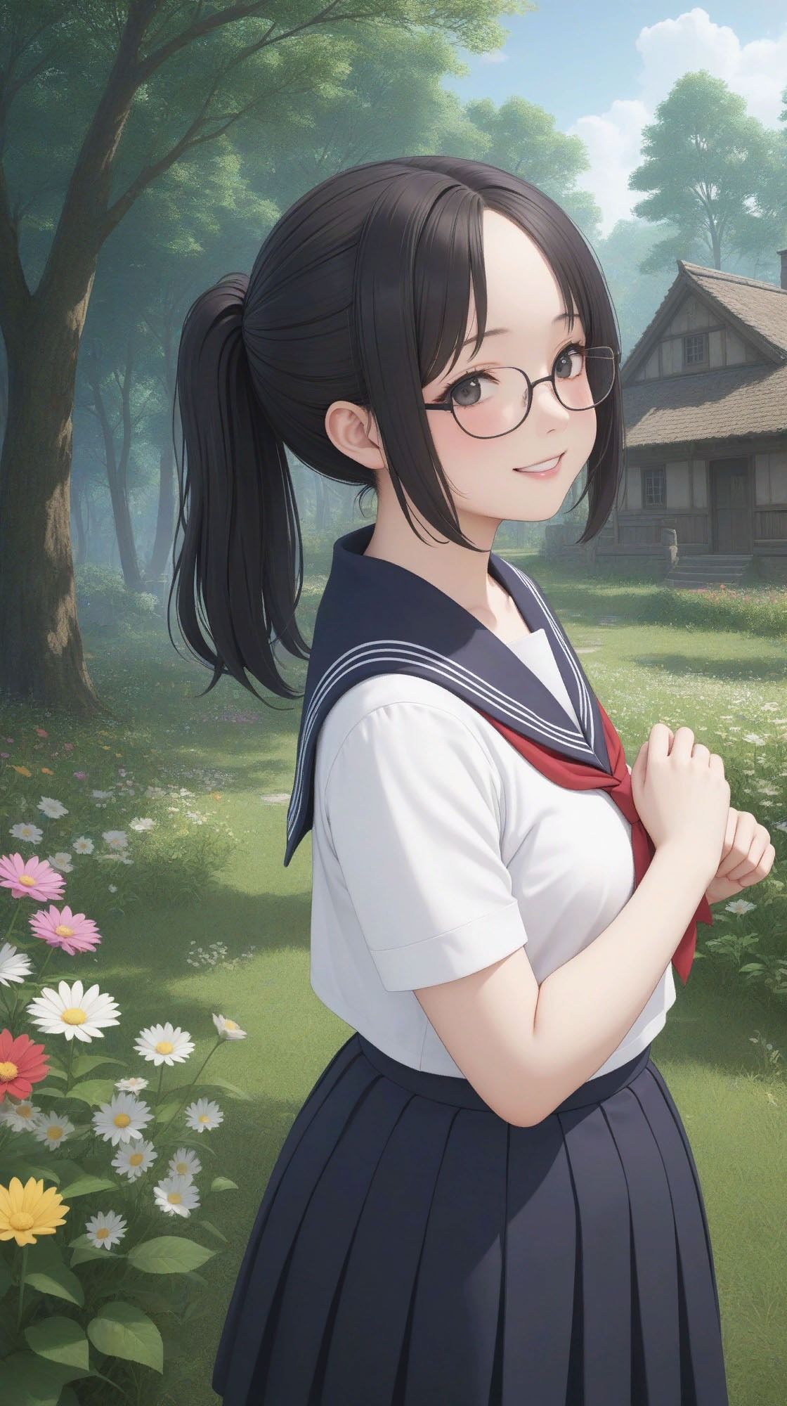 サンプル画像2:放尿記 水辺のセーラー(WHITE STUDIO) [d_380441]