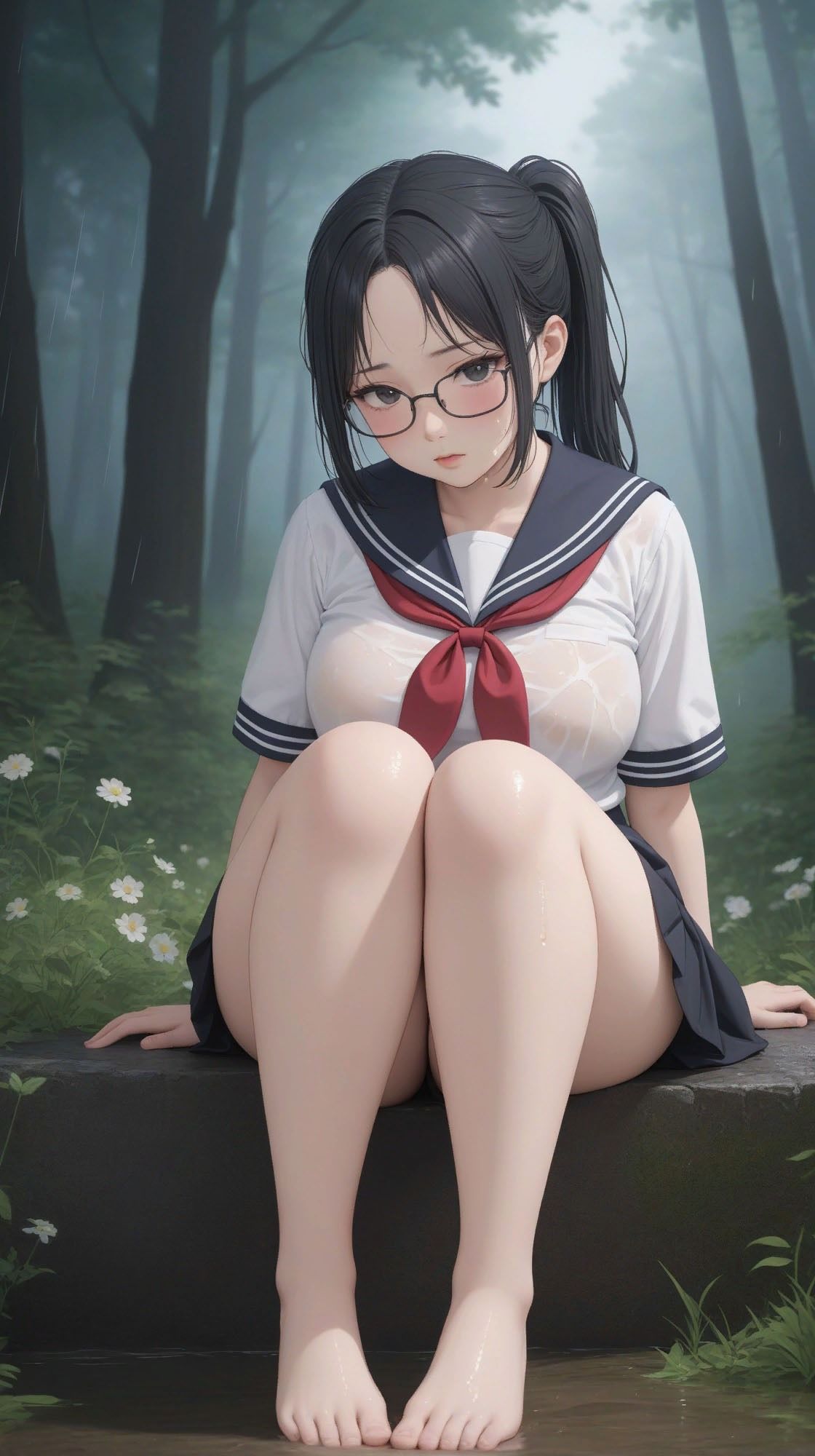 サンプル画像3:放尿記 水辺のセーラー(WHITE STUDIO) [d_380441]