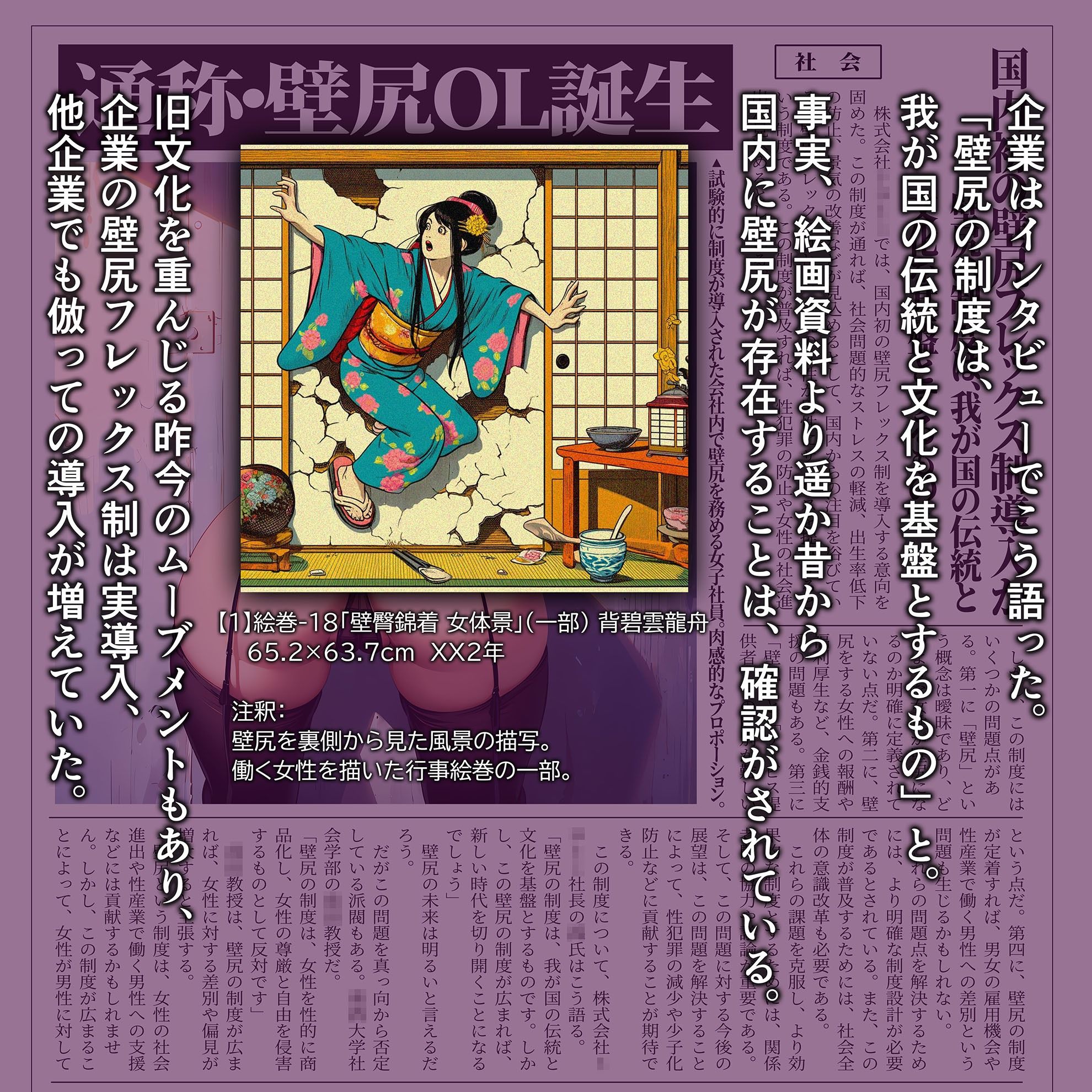 サンプル画像3:壁尻課に配属されたOL 〜業務命令でドスケベオブジェ化〜(ラビットフット) [d_380508]