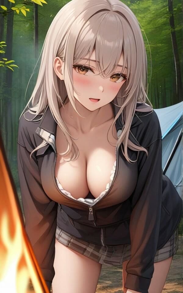 サンプル画像5:キャンプ好き女子の裏目的 やっぱり外でしないとね！(ぷりぷりムチムチ研究所) [d_380548]