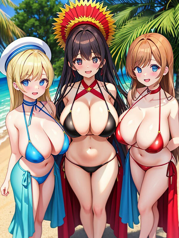 サンプル画像3:水着美女(teru) [d_380605]