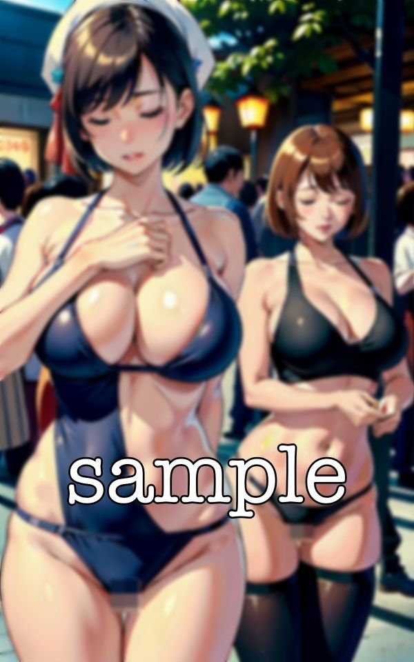 サンプル画像6:イベント露出！地域のイベントで笑顔のむっちり美女がFカップを露出・・・(オムニバス企画) [d_380630]