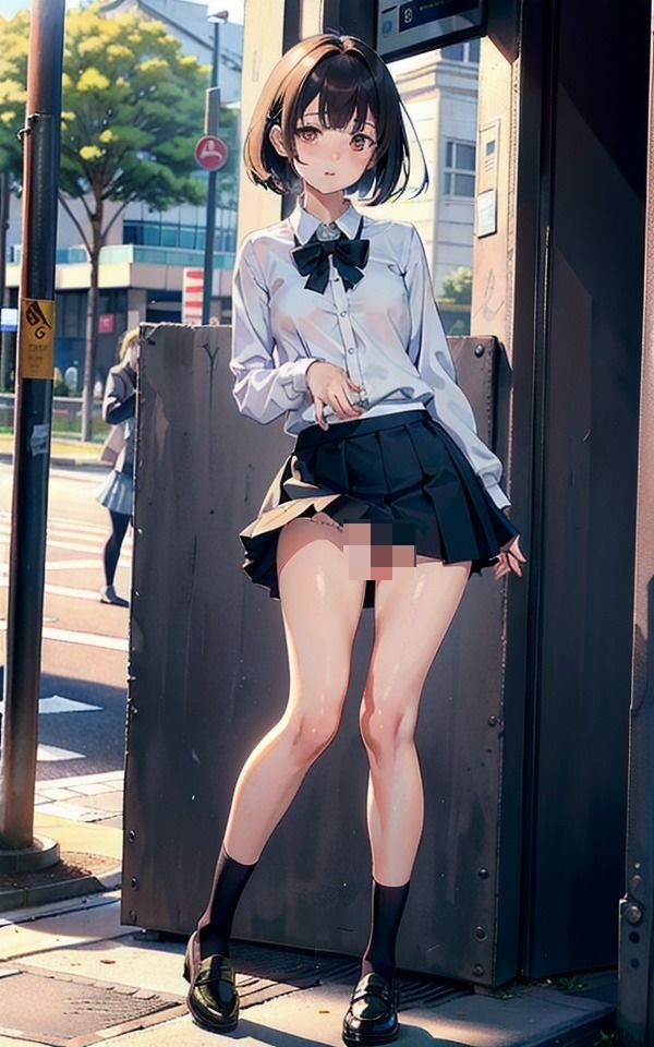 サンプル画像5:パンツを見せて誘惑するJK〜エッチなこと教えてほしいの・・・(へんたいろり企画) [d_380675]