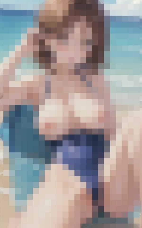 サンプル画像2:エロい水着美女〜水辺の夏休み〜(miracleAIラボ) [d_380825]