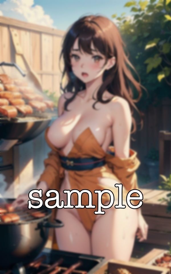 サンプル画像5:乱交BBQスペシャル！呑みすぎた大学生が乱れまくる・・・Fカップのおっぱいを皆に触らせる(コントラスト企画) [d_380867]