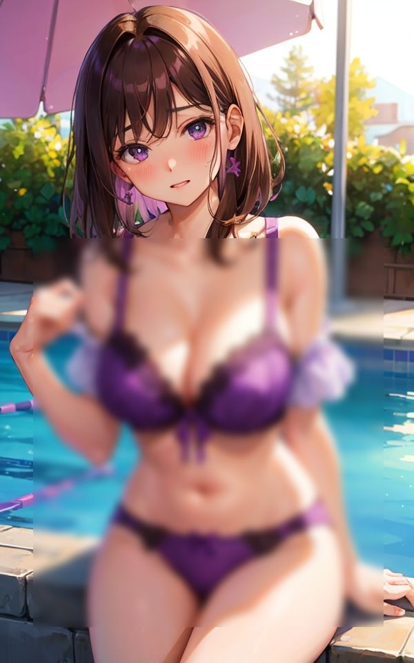 サンプル画像3:むらさきって似合ってますか？(スタジオばなな) [d_380975]