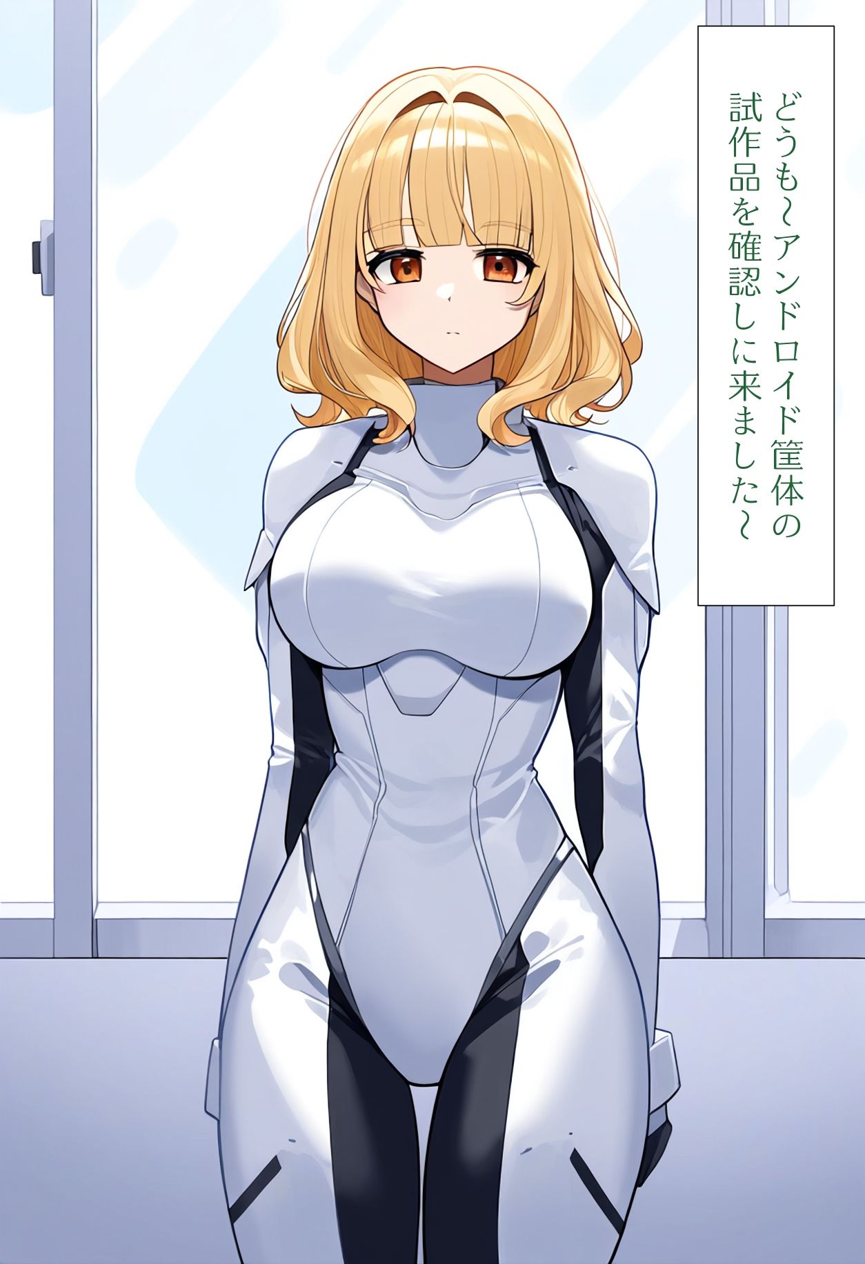 サンプル画像1:［AI生成イラストCG集］実験用アンドロイドのフリをすることになってしまったCG集(しそ@SISO_r18) [d_381200]