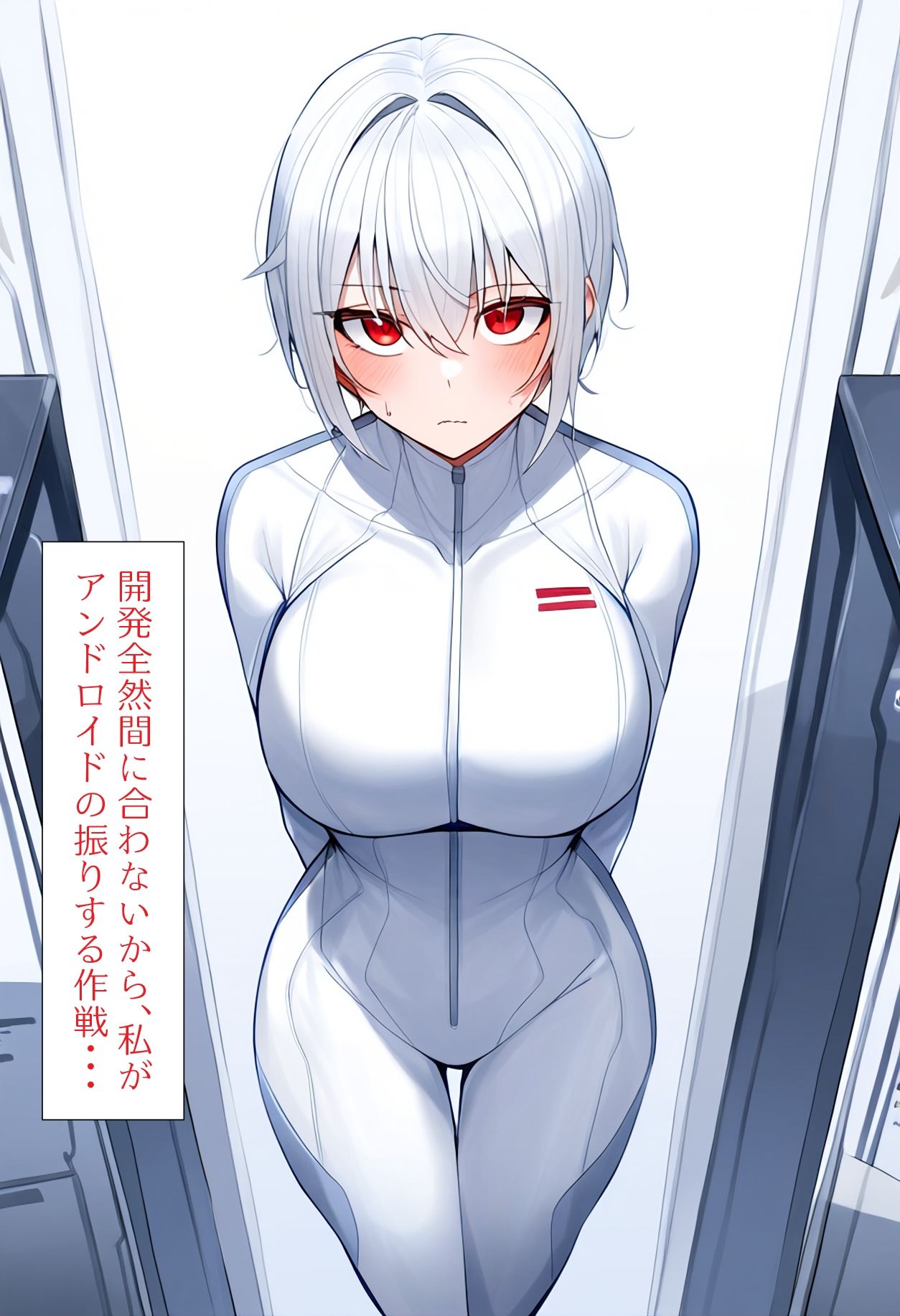 サンプル画像3:［AI生成イラストCG集］実験用アンドロイドのフリをすることになってしまったCG集(しそ@SISO_r18) [d_381200]