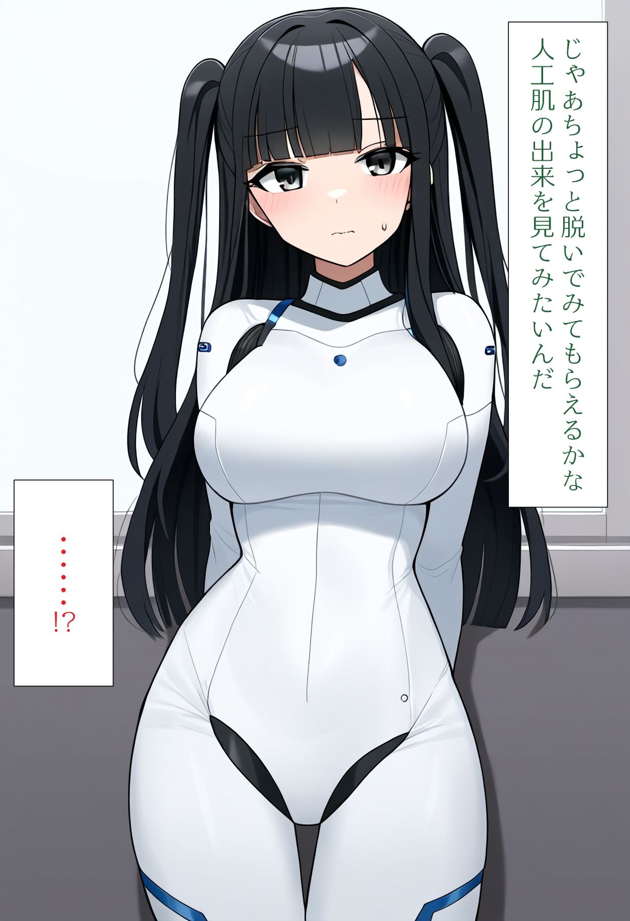 サンプル画像4:［AI生成イラストCG集］実験用アンドロイドのフリをすることになってしまったCG集(しそ@SISO_r18) [d_381200]