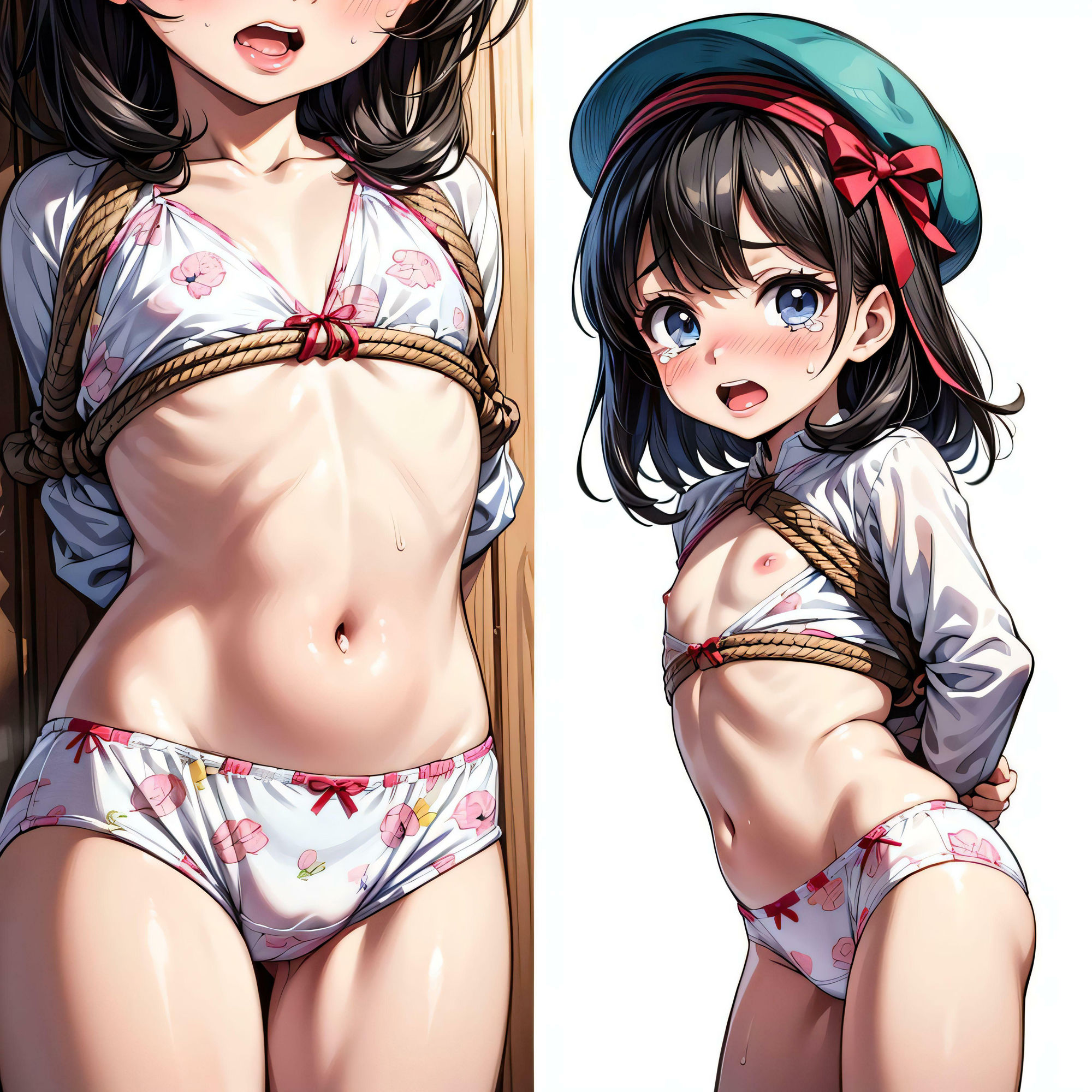 サンプル画像1:緊縛少女・璃子の淫らな願望〜縛られて感じる秘密の悦び〜(心の彩り) [d_381207]