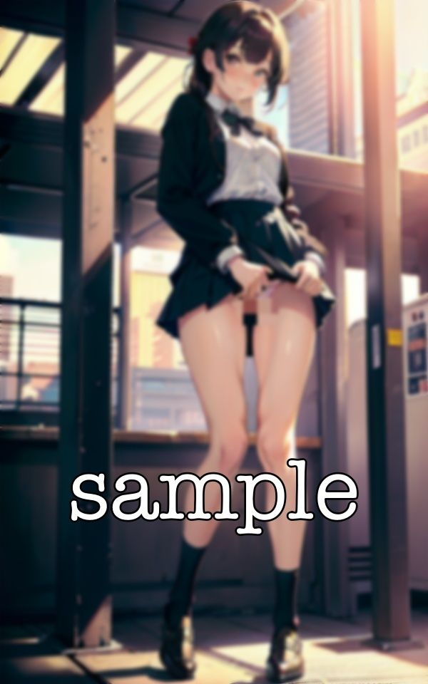 サンプル画像2:パンチラJK特集！制服姿でロリ系の幼なじみのパンツを覗く〜クラスで一番かわいい美女の生パンツ〜(くぱぁの国王) [d_381360]