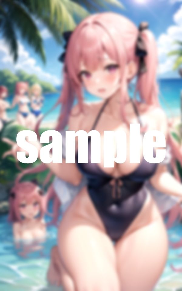 サンプル画像4:水着ギャル〜ギリギリ見えてます〜(淫乱の湖) [d_381364]