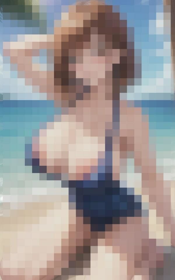 サンプル画像1:清楚系美女 Hな水着姿(beauty美女楽園) [d_381369]