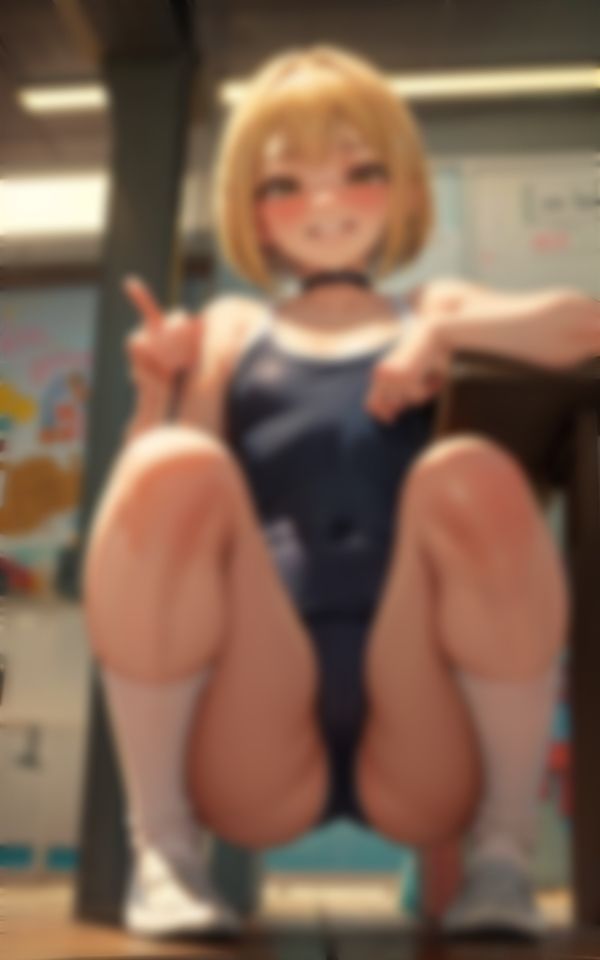 サンプル画像3:イタズラ少女のムチムチM字 スク水編(panpanyama＋3) [d_381430]