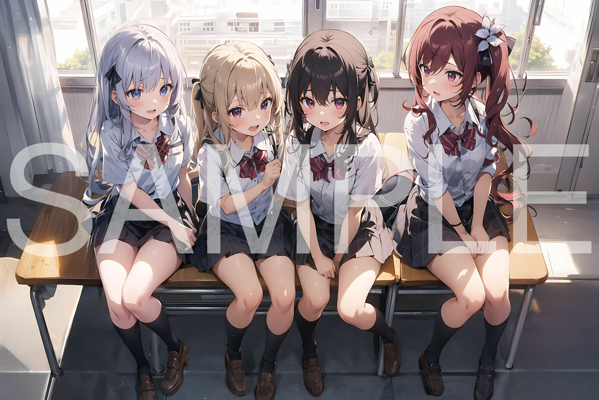 サンプル画像1:ハーレム×学園(aiもちち) [d_381439]