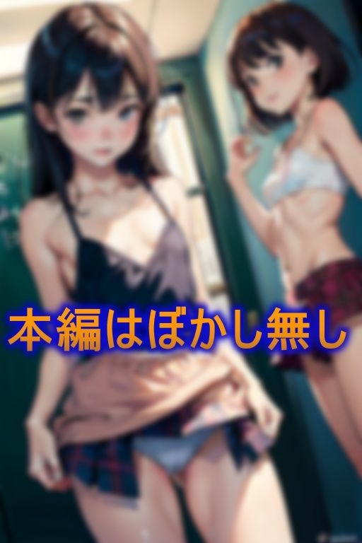 サンプル画像5:もしも学校の水泳の授業の更衣室が教室でしかも男女共同だった場合に起こる事(ちゃまん) [d_381473]