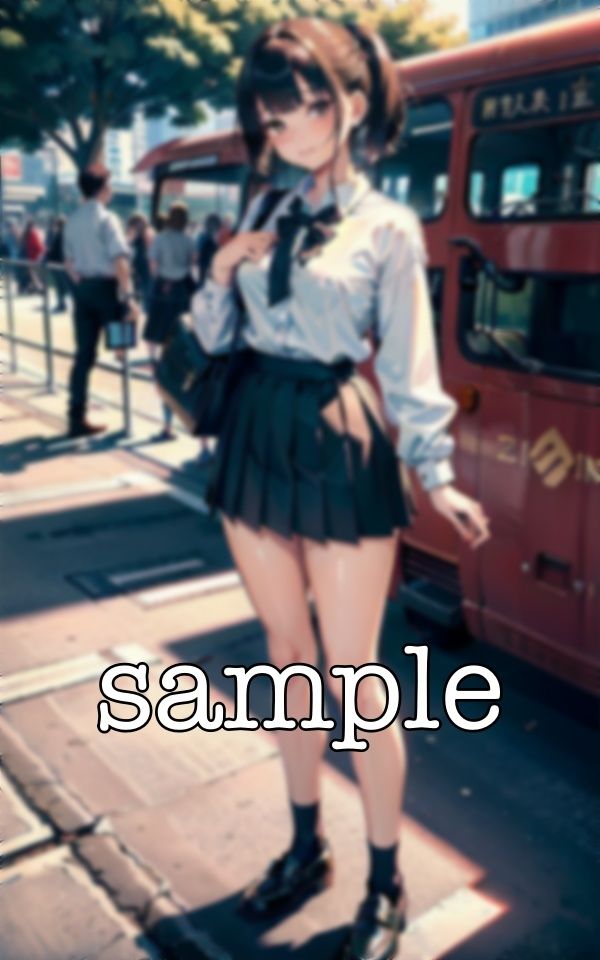 サンプル画像4:パンツ売りのJK！パンツ売りでおじさんに売りつける〜制服姿で童顔のくせにエロすぎる変態女(ぷにぷに研究所) [d_381494]