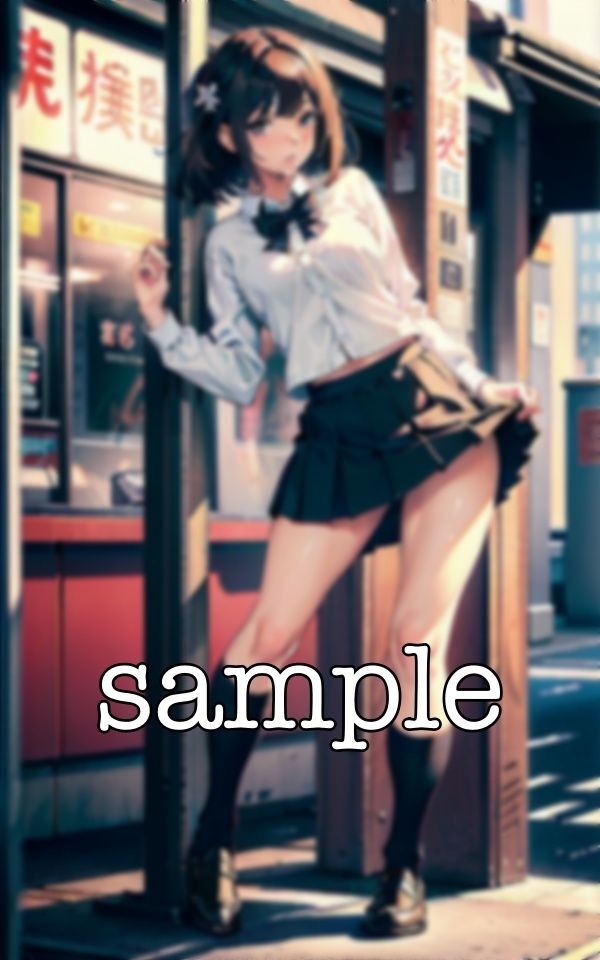 サンプル画像6:パンツ売りのJK！パンツ売りでおじさんに売りつける〜制服姿で童顔のくせにエロすぎる変態女(ぷにぷに研究所) [d_381494]