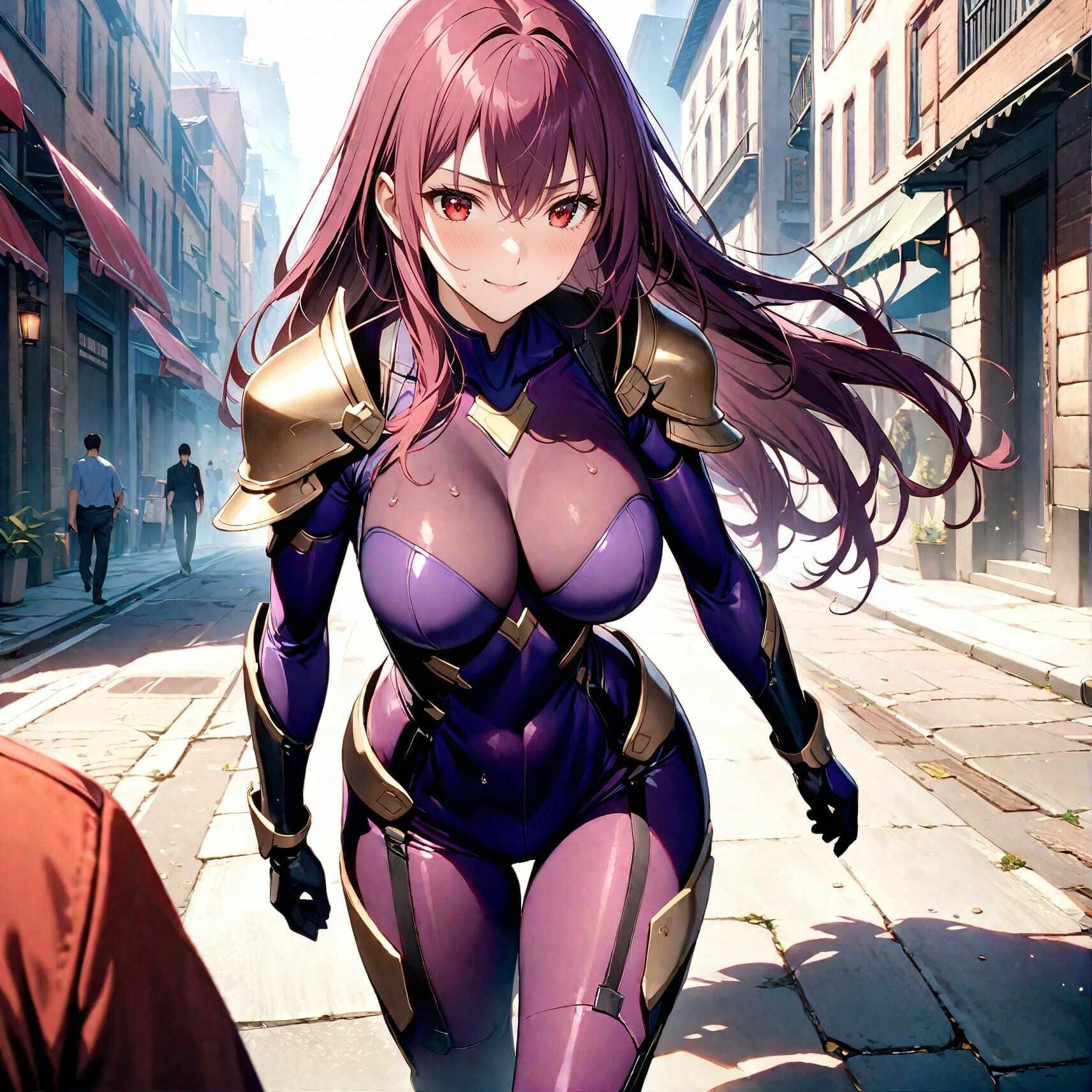 サンプル画像1:ハゲギ〇ス！！ STAGE 8 エロ過ぎるおっぱいタイツなスカ〇ハ師匠を発見したので、俺のエクスカリバーで刺し穿つことにした(ハゲギ〇ス) [d_381529]