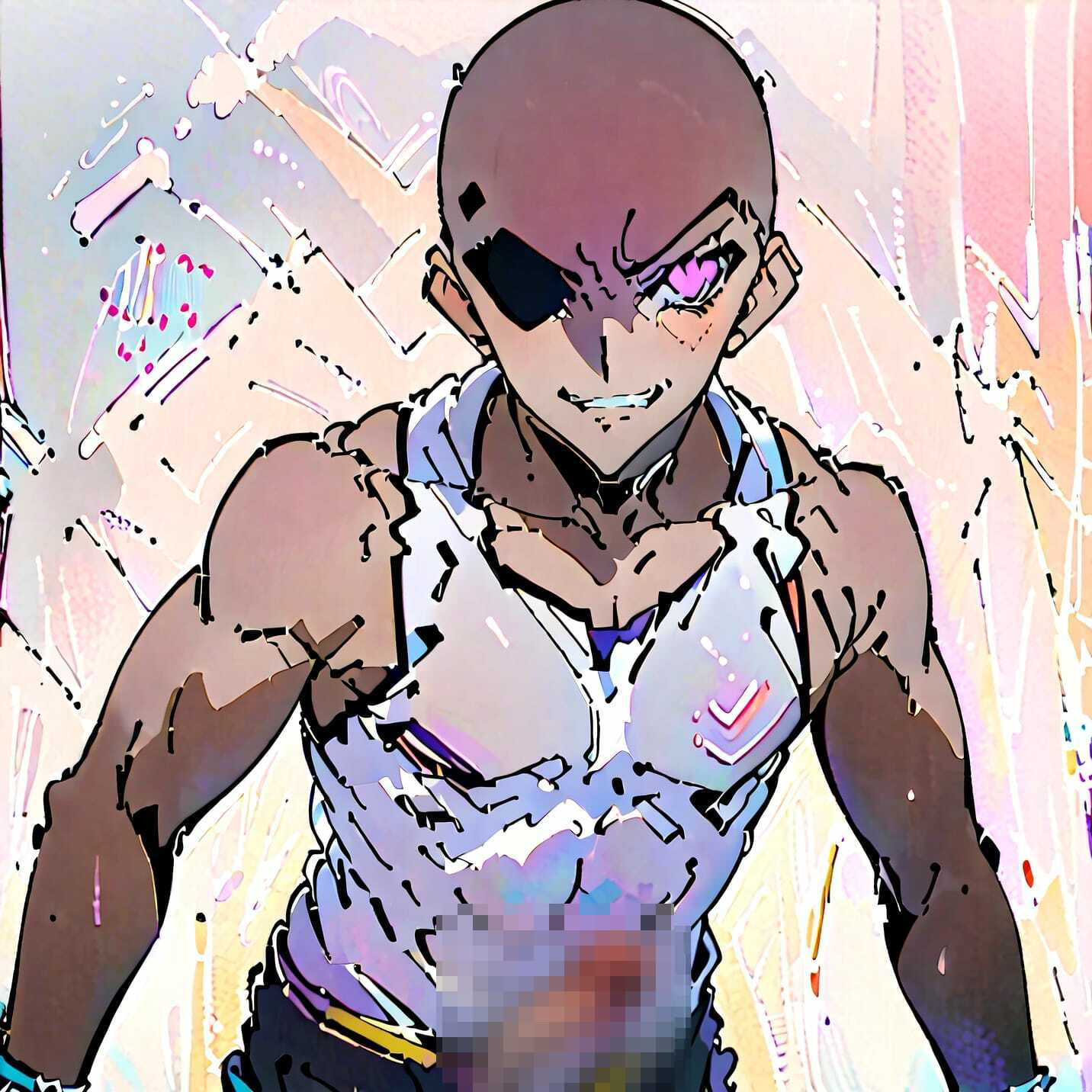 サンプル画像2:ハゲギ〇ス！！ STAGE 8 エロ過ぎるおっぱいタイツなスカ〇ハ師匠を発見したので、俺のエクスカリバーで刺し穿つことにした(ハゲギ〇ス) [d_381529]