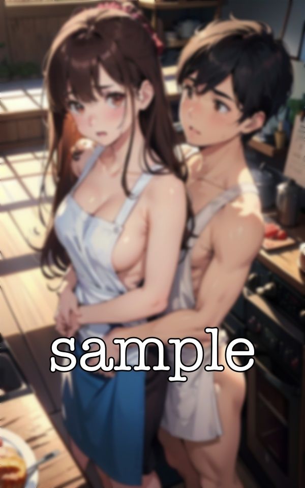 サンプル画像1:職場不倫！某大手勤務の上司に犯●れる新人Fカップ社員・・・エプロンが透けて乳首丸見え不倫(媚薬DNA) [d_381532]