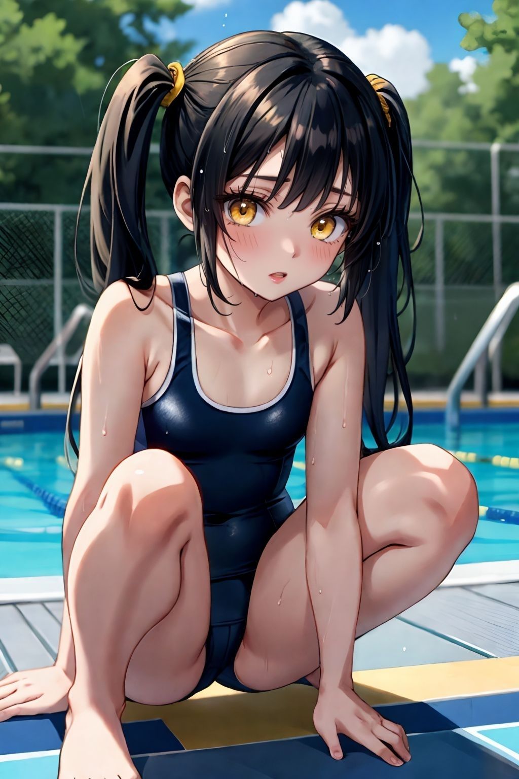 サンプル画像1:真夏のスク水女子に中出しぶっかけ(AIスイミング) [d_381562]