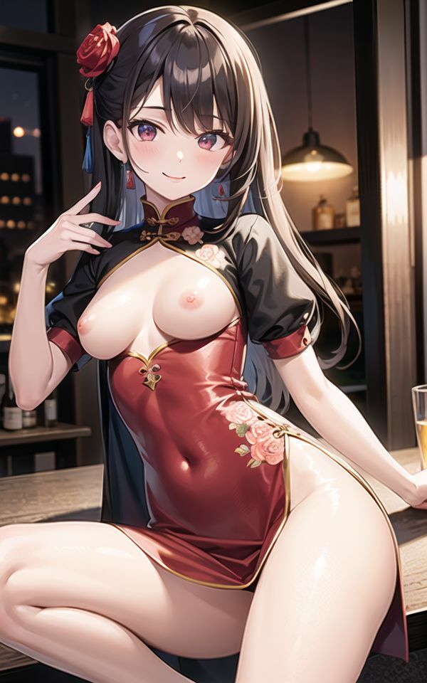 サンプル画像1:お触り自由っ！エロエロドレスのチャイナ娘の奥をトントンしちゃう！(虹のふもと) [d_381590]