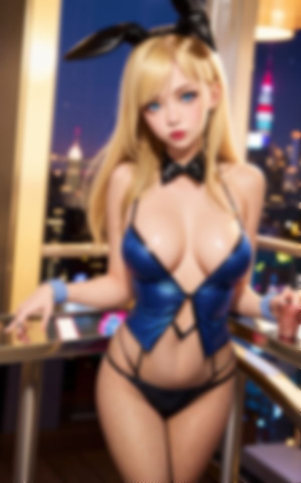 サンプル画像5:エロすぎるおっぱいで色仕掛けしてきた新人カジノバニーちゃん(えい愛AI) [d_381606]