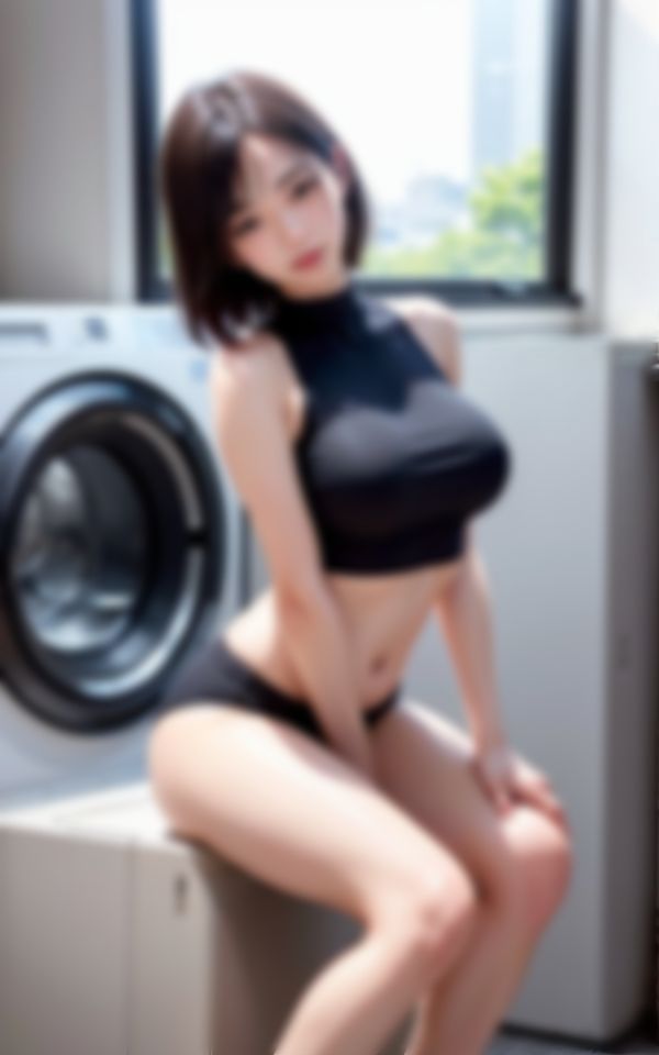 サンプル画像6:淫乱女子大生がコインランドリーでHな撮影会(おやすみCAちゃん) [d_381610]