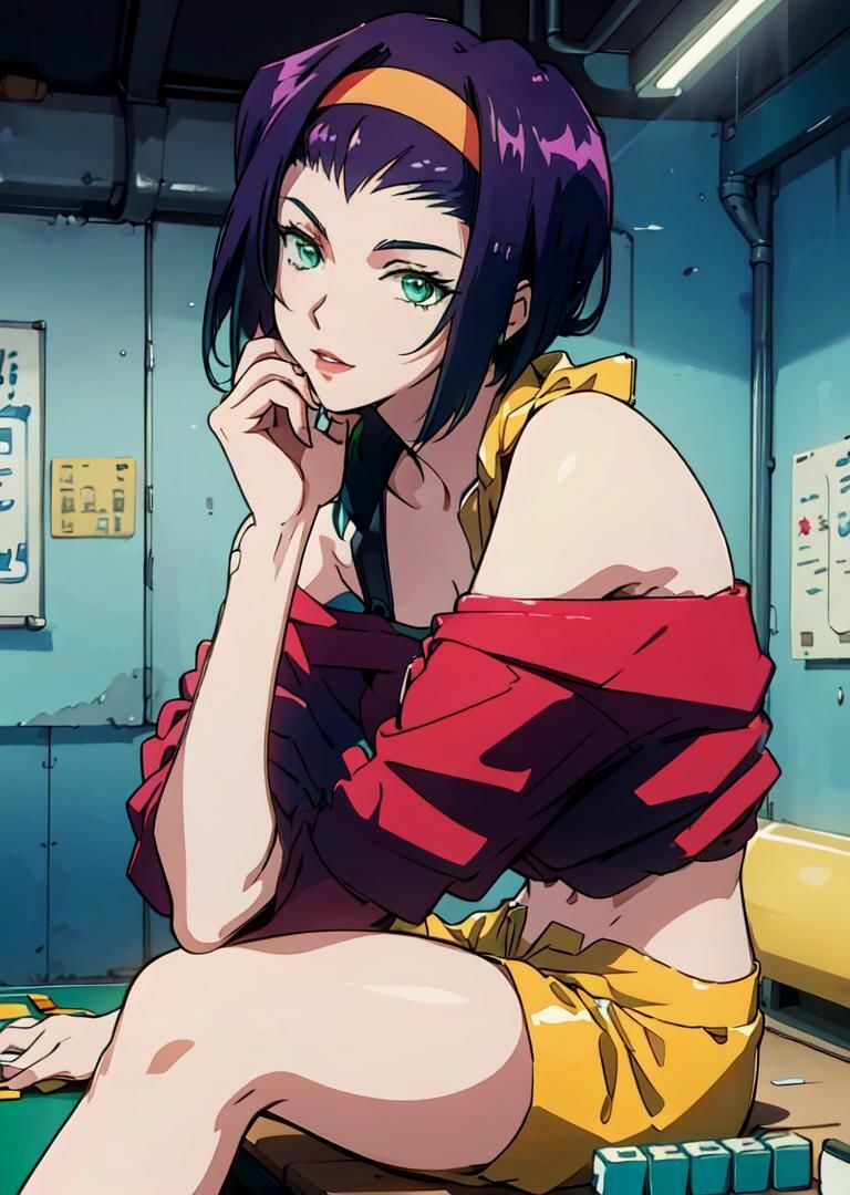 サンプル画像1:COWBOY BEBOPフェイバレンタイン脱衣麻雀風CG集(自宅のカフカ) [d_381661]