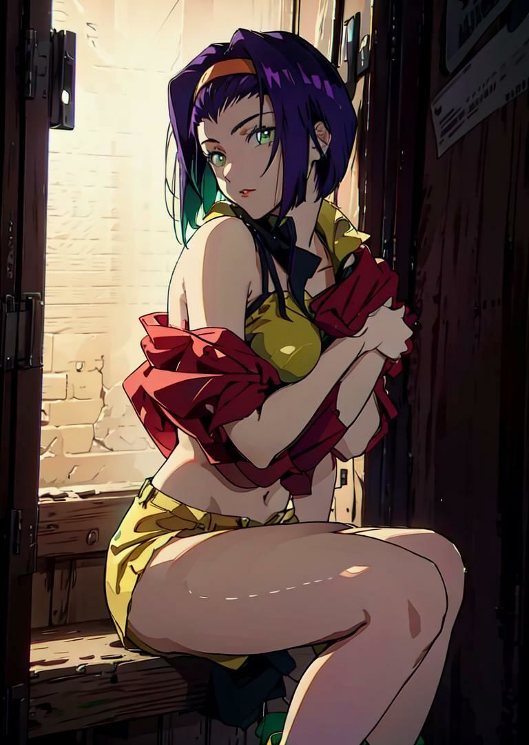 サンプル画像2:COWBOY BEBOPフェイバレンタイン脱衣麻雀風CG集(自宅のカフカ) [d_381661]