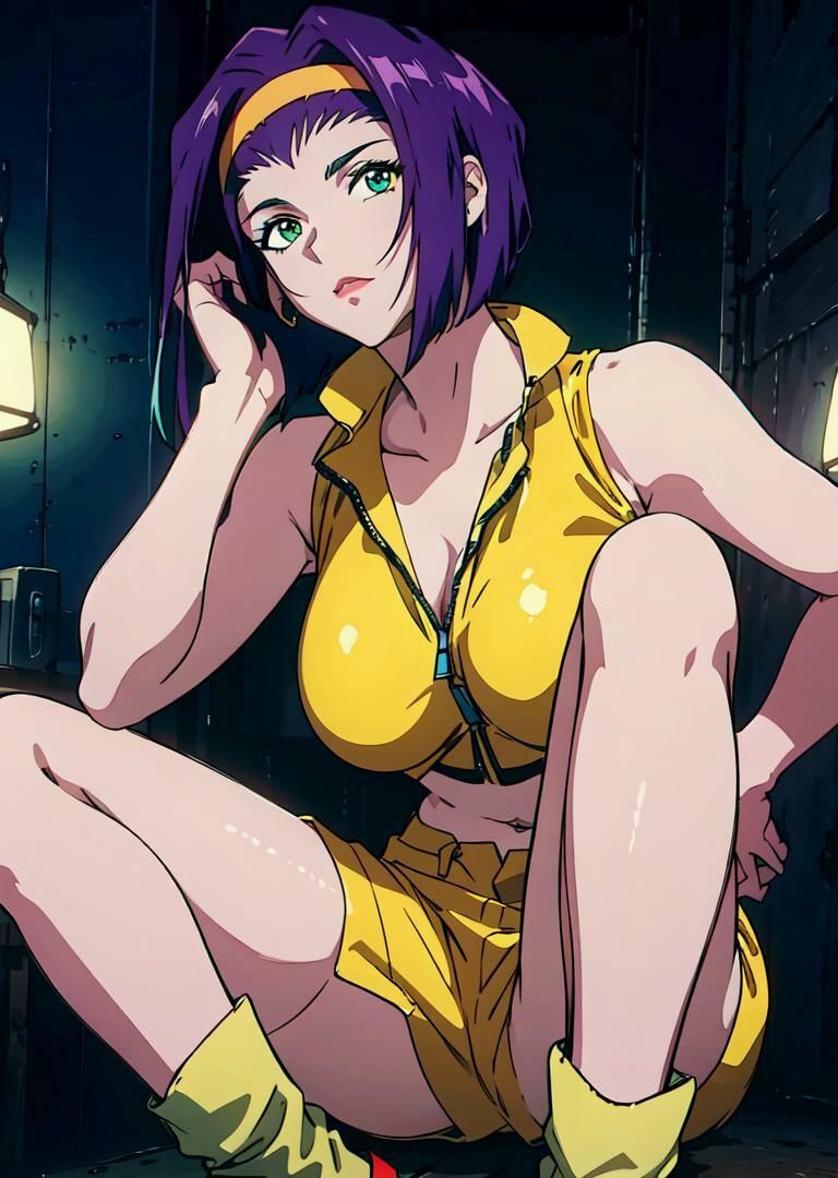 サンプル画像3:COWBOY BEBOPフェイバレンタイン脱衣麻雀風CG集(自宅のカフカ) [d_381661]