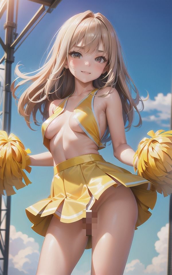 サンプル画像2:露出系・エロチアガール〜ピンクの乳首やパンツが丸見え…(へんたいろり企画) [d_381740]