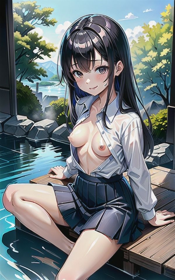 サンプル画像1:海辺で淫らなJKに誘惑されて〜エッチなこと教えてほしいの…(へんたいろり企画) [d_381756]